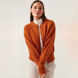 Athleta Foliage Orange Sequoia Sweater XL NWT